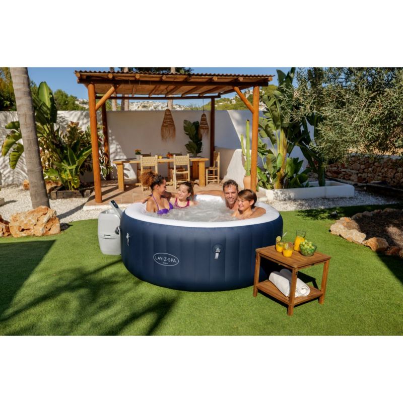 Lay-Z-Spa Whirlpool Miami AirJet 4 Personen Dm. 180x66 cm, Dunkelblau – Bild 2