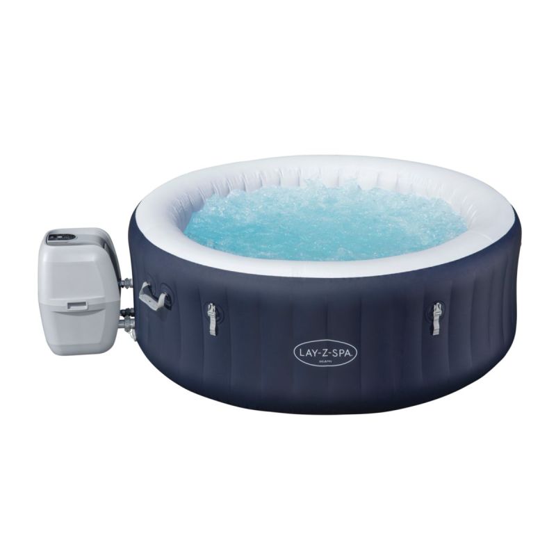 Lay-Z-Spa Whirlpool Miami AirJet 4 Personen Dm. 180x66 cm, Dunkelblau