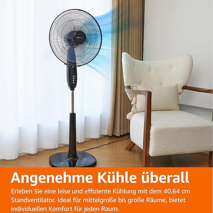 Standventilator 40 cm mit Fernbedienung – Bild 5