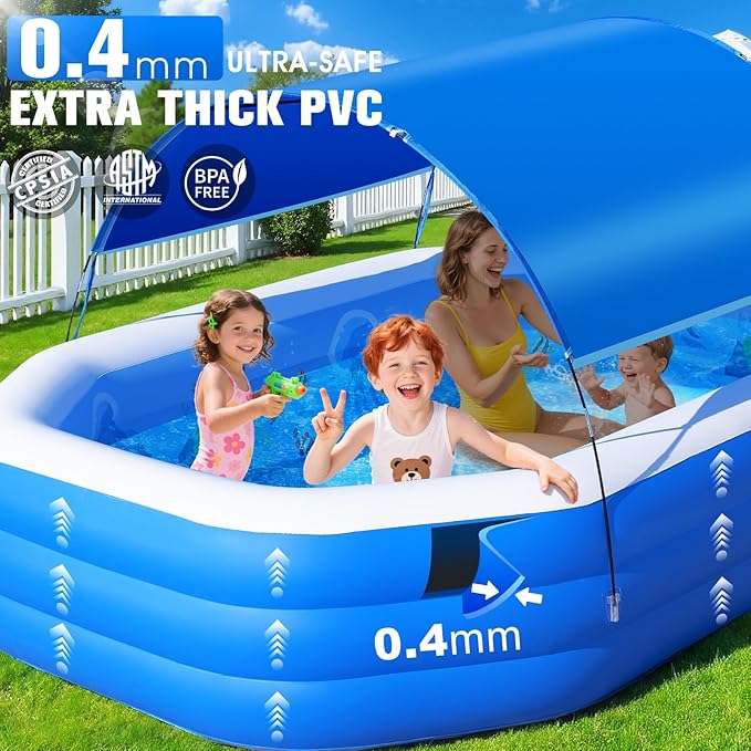 ChlorBlu Aufblasbarer Pool mit Überdachung – Bild 3