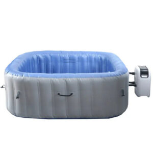 MCW Whirlpool N97 6 Personen Heizbar Aufblasbar Eckig 198cm Grau-Blau